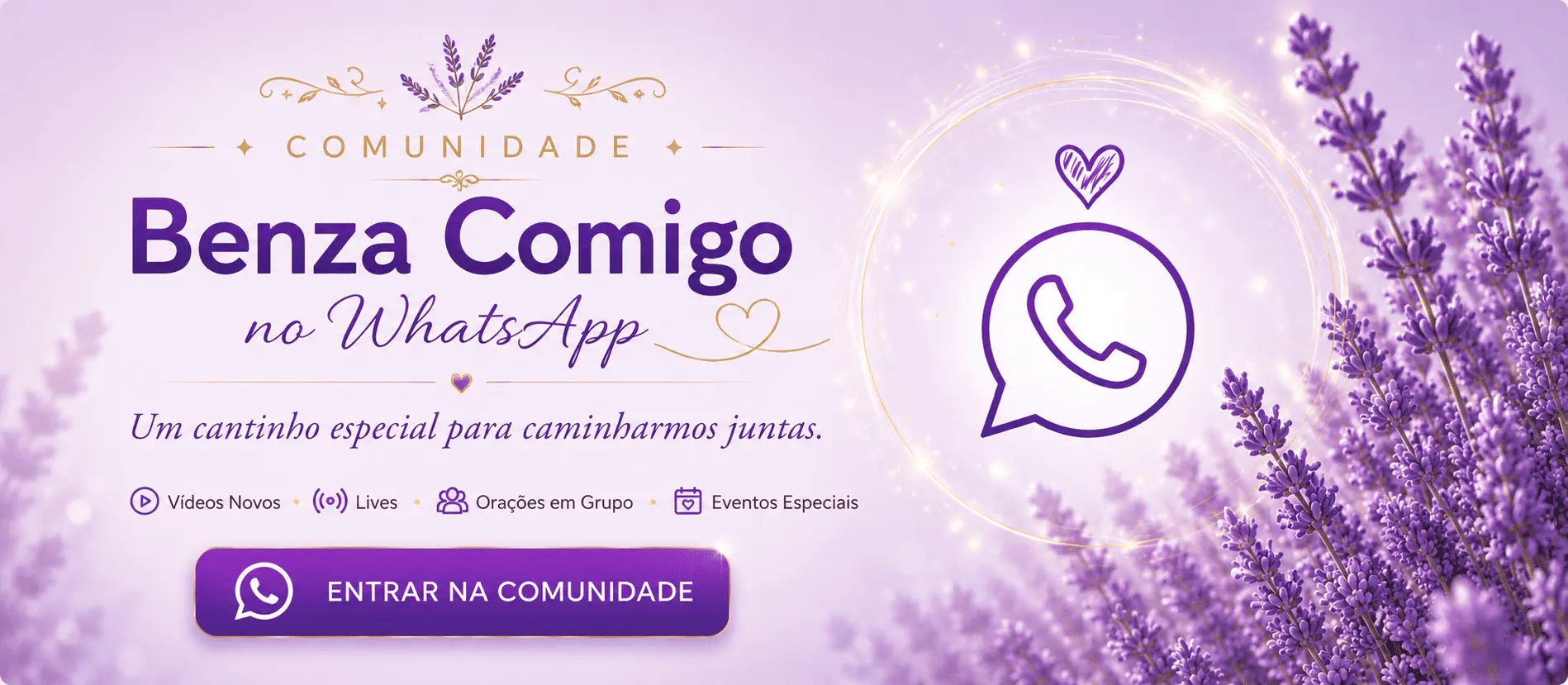 Comunidade Benza Comigo no WhatsApp